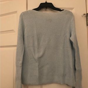 Light Blue Waffle Sweater